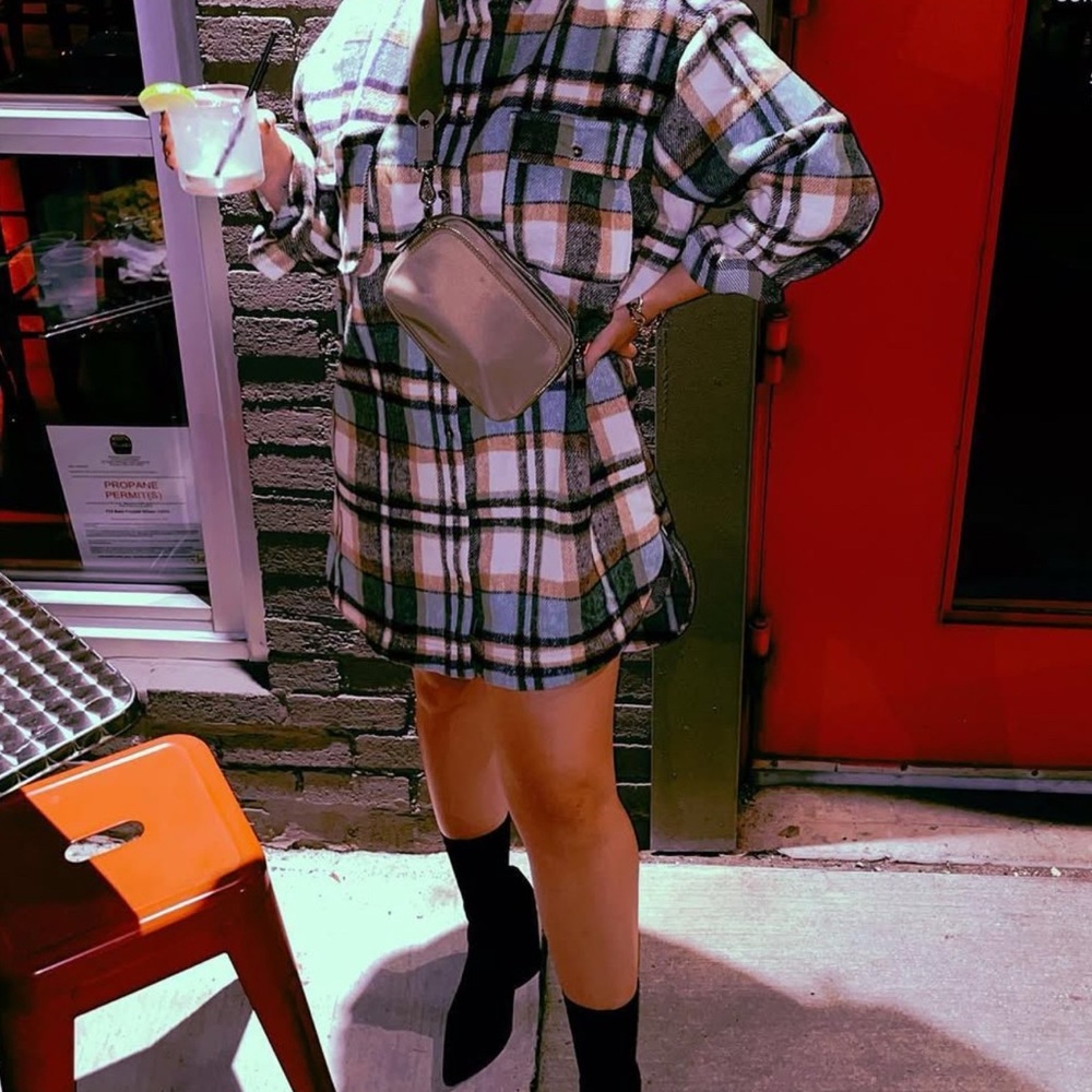 Plaid Shirt Dress